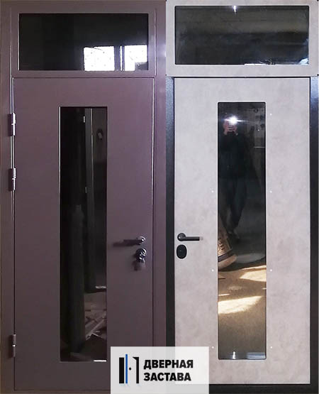 Входная металлическая дверь для тамбура Тамбурная высокая